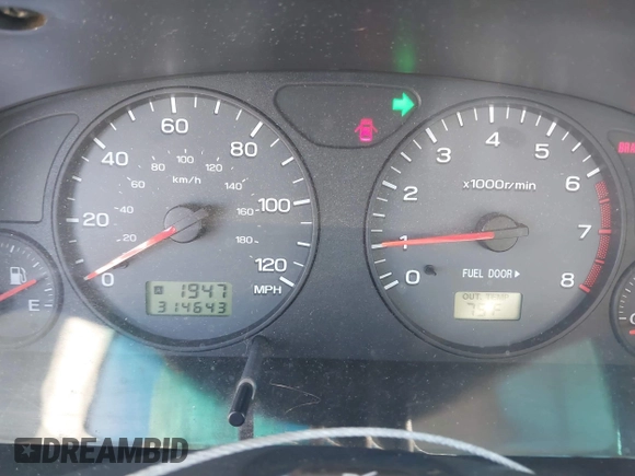 2002 Subaru Forester S w/Premium Pkg with VIN JF1SF65602H727253, listed as a IAAI auction lot 41678044 with 314,643 mi miles. Bid and sale history available at carsss.com. Image 7.