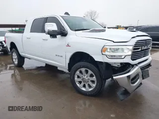 2024 Ram 2500 Laramie with VIN 3C6UR5NL7RG143695, listed as a IAAI auction lot 41504981 with 6,511 mi miles and . Bid and sale history available at DreamBid. Image 1.