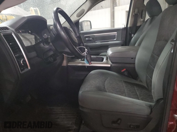2018 Ram 1500 SLT with VIN 1C6RR7LT9JS337937, listed as a Copart auction lot 47976435 with 75,587 mi miles and Salvage title. Bid and sale history available at DreamBid. Image 7.