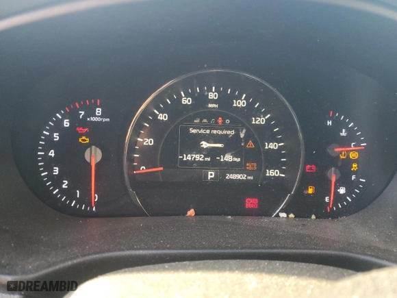 2017 Kia Sorento LX with VIN 5XYPG4A30HG237569, listed as a Copart auction lot 47182575 with 248,902 mi miles and Salvage Title. Bid and sale history available at carsss.com. Image 9.