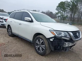 2017 Nissan Pathfinder SL with VIN 5N1DR2MM5HC608649, listed as a IAAI auction lot 41757481 with 168,412 mi miles. Bid and sale history available at carsss.com. Image 1.