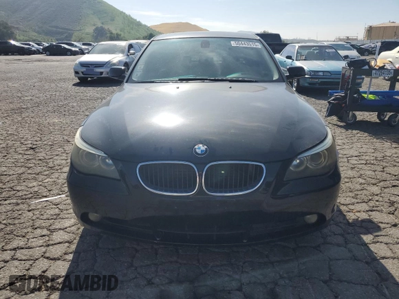 2006 BMW 5 Series 530i with VIN WBANE73526CM34545, listed as a Copart auction lot 50443515 with 78,452 mi miles and Clean Title. Bid and sale history available at carsss.com. Image 5.