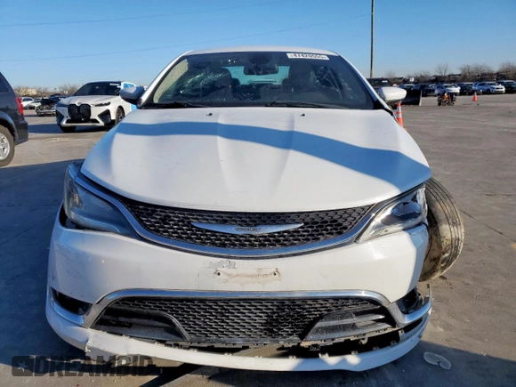 2015 Chrysler 200 C with VIN 1C3CCCCB6FN575089, listed as a Copart auction lot 47420555 with 135,448 mi miles and Salvage Title. Bid and sale history available at carsss.com. Image 5.