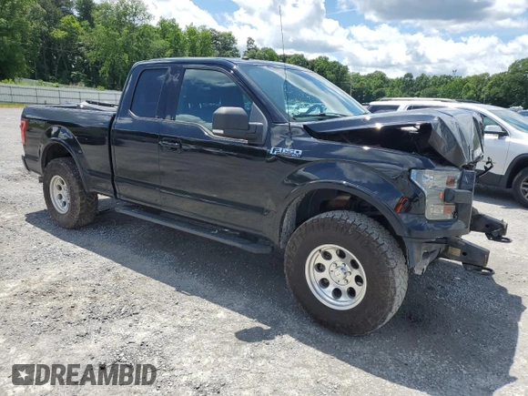 2017 Ford F-150 XL with VIN 1FTFX1EF4HFC57454, listed as a Copart auction lot 57087675 with 127,534 mi miles and Salvage title. Bid and sale history available at DreamBid. Image 4.