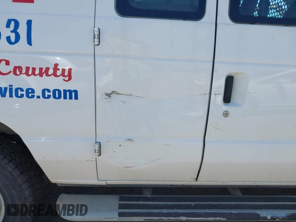2013 Ford Econoline Cargo Commercial with VIN 1FTNE2EW2DDA31328, listed as a IAAI auction lot 42562164 with 133,729 mi miles and . Bid and sale history available at DreamBid. Image 6.