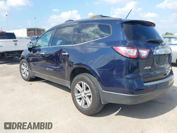 2015 Chevrolet Traverse LT with VIN 1GNKRHKD4FJ296745, listed as a IAAI auction lot 42334324 with 139,386 mi miles and . Bid and sale history available at DreamBid. Image 3.