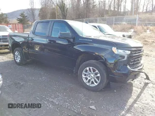 2023 Chevrolet Silverado 1500 RST with VIN 3GCUDEE80PG341292, listed as a IAAI auction lot 41558317 with 1 mi miles. Bid and sale history available at carsss.com. Image 1.