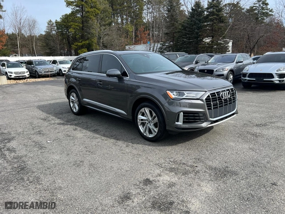2021 Audi Q7 Premium with VIN WA1AXAF70MD033857, listed as a Copart auction lot 46061494 with 62,943 mi miles. Bid and sale history available at carsss.com. Image 2.