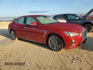 2021 Genesis G70 2.0T with VIN KMTG64LA9MU078432, listed as a Copart auction lot 73928124 with 22,301 mi miles and Non Repairable. Bid and sale history available at carsss.com. Image 4.