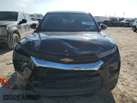 2023 Chevrolet TrailBlazer LS with VIN KL79MMS20PB182120, listed as a Copart auction lot 71603094 with 8,346 mi miles and Salvage Title. Bid and sale history available at DreamBid. Image 5.
