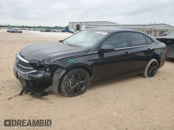 2023 Volkswagen Jetta SE with VIN 3VW7M7BUXPM031210, listed as a Copart auction lot 54968755 with 58,970 mi miles and Salvage title. Bid and sale history available at DreamBid. Image 1.