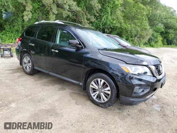 2017 Nissan Pathfinder SV with VIN 5N1DR2MM4HC630741, listed as a Copart auction lot 60698795 with 134,302 mi miles and Clean title. Bid and sale history available at DreamBid. Image 4.