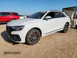 2021 Audi Q8 Prestige with VIN WA1FVAF17MD021762, listed as a Copart auction lot 61082515 with 69,968 mi miles and Salvage title. Bid and sale history available at DreamBid. Image 1.