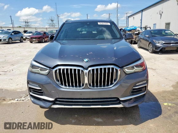 2020 BMW X5 sDrive40i with VIN 5UXCR4C01L9B35432, listed as a Copart auction lot 54367635 with 63,077 mi miles and Salvage title. Bid and sale history available at DreamBid. Image 5.