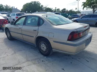 2002 Chevrolet Impala with VIN 2G1WF55K929224966, listed as a IAAI auction lot 41989267 with 121,010 mi miles. Bid and sale history available at carsss.com. Image 3.