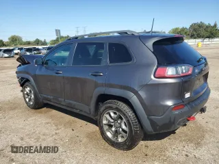 2019 Jeep Cherokee Trailhawk with VIN 1C4PJMBX1KD207294, listed as a Copart auction lot 72694824 with 93,311 mi miles and Salvage Title. Bid and sale history available at DreamBid. Image 2.
