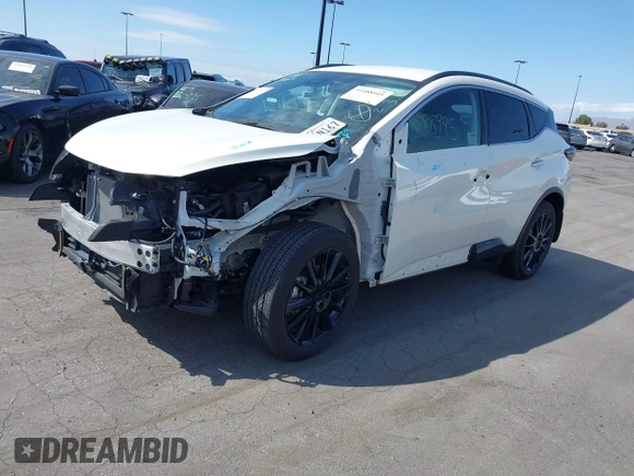 2023 Nissan Murano SV with VIN 5N1AZ2BJXPC110599, listed as a IAAI auction lot 41488995 with 7,412 mi miles. Bid and sale history available at carsss.com. Image 2.