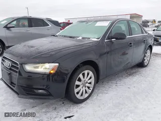2013 Audi A4 Premium with VIN WAUBFAFL2DN036132, listed as a IAAI auction lot 41344158 with 156,073 mi miles. Bid and sale history available at carsss.com. Image 2.