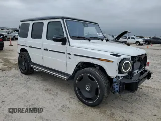 2024 Mercedes-Benz G 63 AMG with VIN W1NYC7HJ7RX507748, listed as a Copart auction lot 84663444 with 87 mi miles and Salvage Title. Bid and sale history available at DreamBid. Image 4.