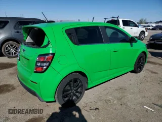 2017 Chevrolet Sonic LT with VIN 1G1JD6SB7H4147939, listed as a Copart auction lot 49696595 with 54,585 mi miles and Salvage Title. Bid and sale history available at carsss.com. Image 3.