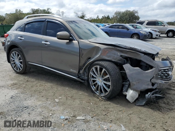 2009 Infiniti FX with VIN JNRAS18W69M155445, listed as a Copart auction lot 48298395 with Not provided miles and Salvage title. Bid and sale history available at DreamBid. Image 4.