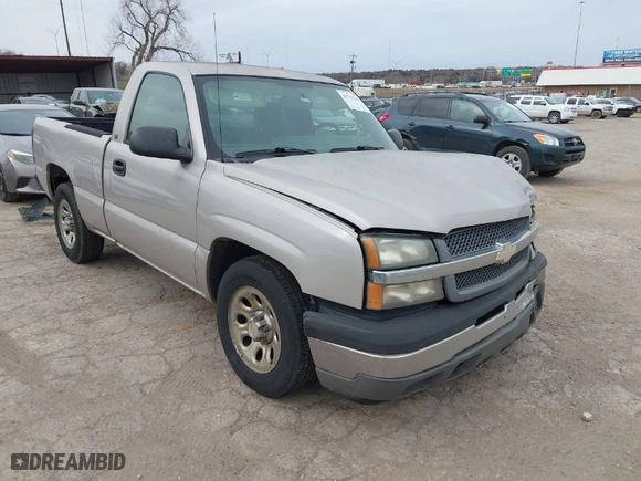 2005 Chevrolet Silverado 1500 Work Truck with VIN 1GCEC14V05Z206480, listed as a IAAI auction lot 41741249 with 184,568 mi miles. Bid and sale history available at carsss.com. Image 1.