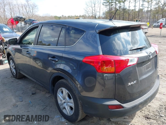2015 Toyota RAV4 LE with VIN JTMBFREV5FJ021218, listed as a IAAI auction lot 41785266 with 80,388 mi miles. Bid and sale history available at carsss.com. Image 3.