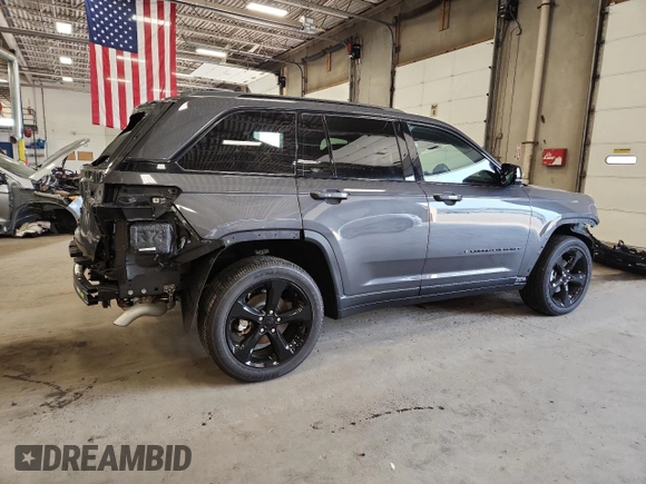 2024 Jeep Grand Cherokee Laredo with VIN 1C4RJHAG5RC210474, listed as a Copart auction lot 66945705 with 6,530 mi miles and Salvage title. Bid and sale history available at DreamBid. Image 3.