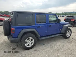 2019 Jeep Wrangler Unlimited Sport S z VIN 1C4HJXDG3KW526414, wystawiony jako Copart lot #58778155 z przebiegiem 93 629 mil mil oraz Szkoda całkowita • Salvage title. Historia ofert i sprzedaży dostępna na DreamBid. Obrazek 3.