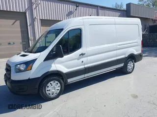 2020 Ford Transit Cargo with VIN 1FTBR1C85LKA60760, listed as a IAAI auction lot 42150857 with 52,548 mi miles. Bid and sale history available at carsss.com. Image 2.