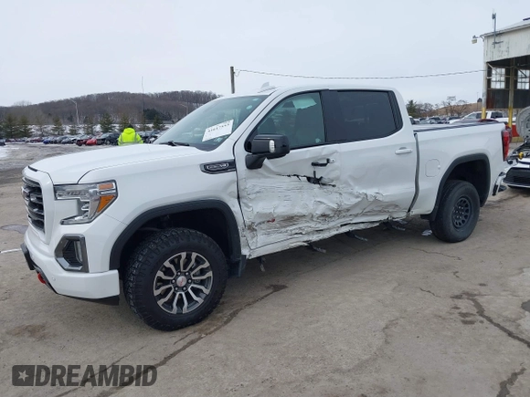 2021 GMC Sierra 1500 AT4 with VIN 1GTP9EED9MZ254983, listed as a IAAI auction lot 41617553 with 49,098 mi miles. Bid and sale history available at carsss.com. Image 2.