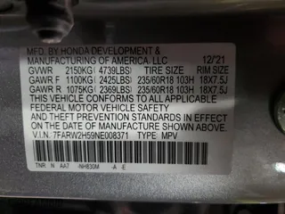 2022 Honda CR-V EX with VIN 7FARW2H59NE008371, listed as a Copart auction lot 48323815 with 31,129 mi miles and Salvage Title. Bid and sale history available at carsss.com. Image 14.