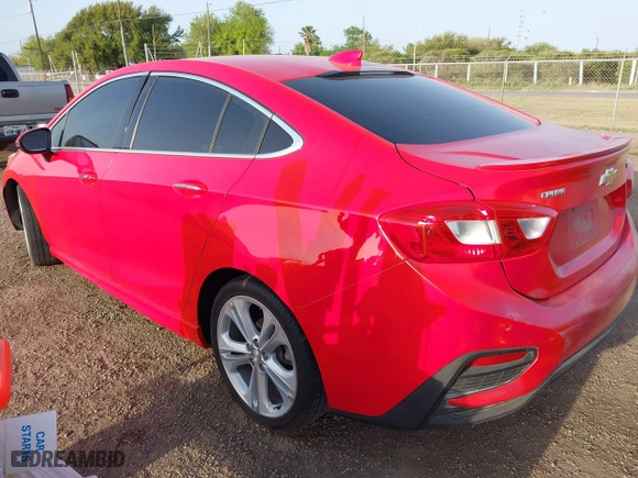 2016 Chevrolet Cruze Premier with VIN 1G1BG5SM1G7267952, listed as a IAAI auction lot 41851665 with 88,002 mi miles. Bid and sale history available at carsss.com. Image 3.