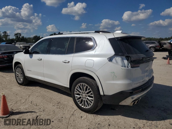 2024 GMC Acadia AWD Denali z VIN 1GKENRKS5RJ181571, wystawiony jako Copart lot #78002434 z przebiegiem 3423 mil mil oraz Szkoda całkowita • Salvage title. Historia ofert i sprzedaży dostępna na DreamBid. Obrazek 2.