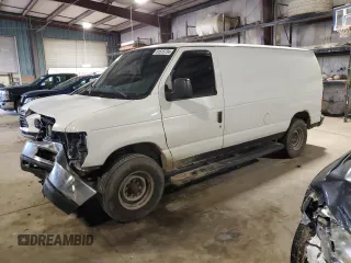 2008 Ford Econoline Cargo Commercial with VIN 1FTNE24W78DA87465, listed as a Copart auction lot 81515734 with 157,190 mi miles and Salvage title. Bid and sale history available at DreamBid. Image 1.