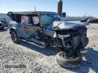 2022 Ford Bronco with VIN 1FMDE5BH7NLA74438, listed as a Copart auction lot 42649185 with Not provided miles and Salvage title. Bid and sale history available at DreamBid. Image 4.