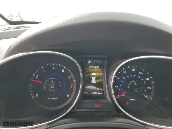 2016 Hyundai Santa Fe SE with VIN KM8SR4HFXGU134009, listed as a Copart auction lot 43274285 with 93,806 mi miles and Clean Title. Bid and sale history available at carsss.com. Image 9.
