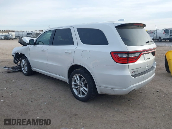 2022 Dodge Durango GT with VIN 1C4RDJDG1NC137561, listed as a IAAI auction lot 41168918 with 59,676 mi miles and . Bid and sale history available at DreamBid. Image 3.