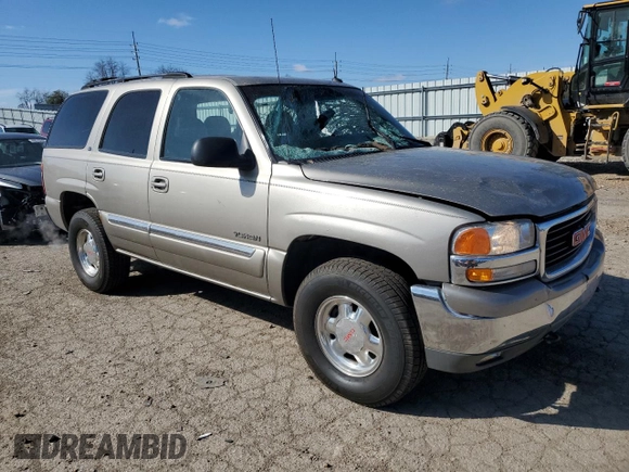 2002 GMC Yukon SLT with VIN 1GKEK13Z52J275719, listed as a Copart auction lot 50007305 with 156,669 mi miles and Salvage Title. Bid and sale history available at carsss.com. Image 4.