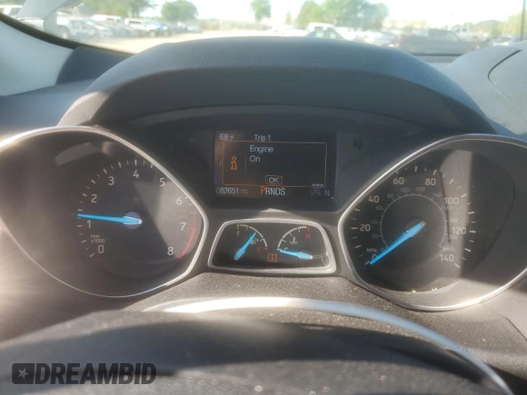 2017 Ford Escape Titanium with VIN 1FMCU0J92HUA37355, listed as a Copart auction lot 52365875 with 82,651 mi miles and Salvage Title. Bid and sale history available at carsss.com. Image 9.