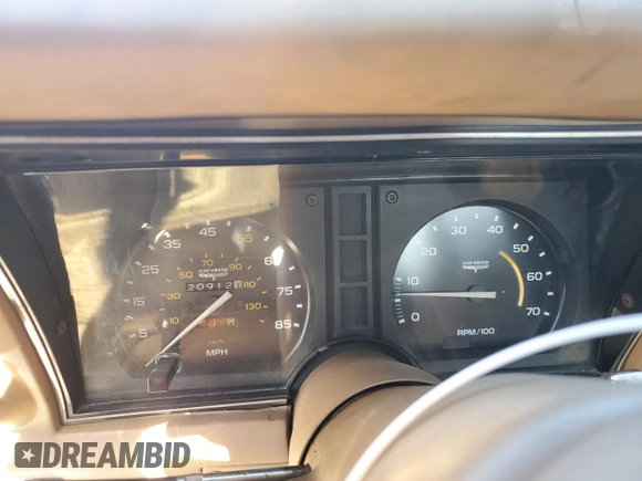 1981 Chevrolet Corvette with VIN 1G1AY8769BS420782, listed as a Copart auction lot 78029574 with 20,912 mi miles and Clean Title. Bid and sale history available at carsss.com. Image 9.
