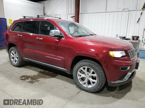 2015 Jeep Grand Cherokee Summit with VIN 1C4RJFJM5FC859147, listed as a Copart auction lot 80827064 with 121,106 mi miles and Salvage Title. Bid and sale history available at carsss.com. Image 4.