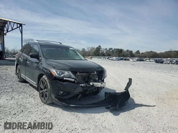 2017 Nissan Pathfinder Platinum with VIN 5N1DR2MN4HC902813, listed as a Copart auction lot 49719415 with 117,231 mi miles and Salvage Title. Bid and sale history available at carsss.com. Image 11.