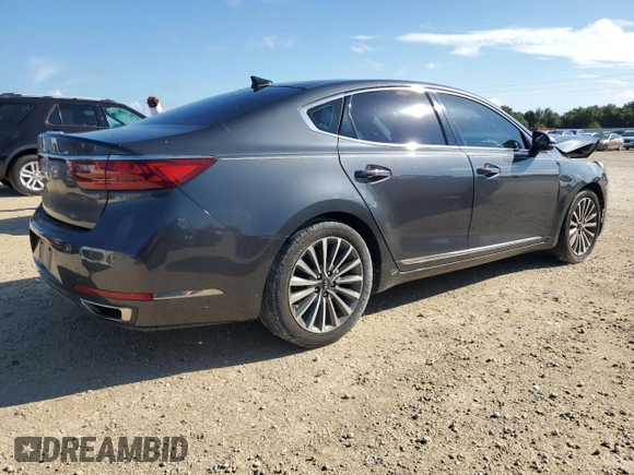 2017 Kia Cadenza Premium with VIN KNALC4J1XH5090028, listed as a Copart auction lot 74436984 with 50,916 mi miles and Salvage Title. Bid and sale history available at carsss.com. Image 3.
