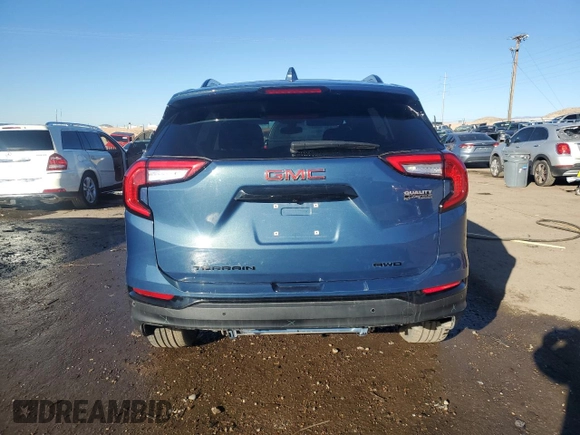 2024 GMC Terrain SLE with VIN 3GKALTEG4RL100402, listed as a Copart auction lot 87672105 with 23,701 mi miles and Salvage Title. Bid and sale history available at carsss.com. Image 6.