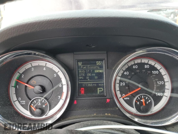 2012 Dodge Durango SXT with VIN 1C4RDJAG4CC146918, listed as a Copart auction lot 52524935 with 177,366 mi miles and Non repairable. Bid and sale history available at DreamBid. Image 9.