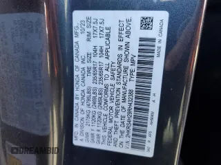 2024 Honda CR-V LX with VIN 2HKRS4H29RH432388, listed as a Copart auction lot 82054734 with 27,746 mi miles and Salvage Title. Bid and sale history available at DreamBid. Image 14.