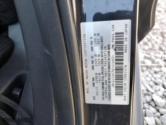 2016 Mazda Mazda6 i Touring with VIN JM1GJ1V57G1416931, listed as a Copart auction lot 42200615 with 158,977 mi miles and Clean Title. Bid and sale history available at carsss.com. Image 14.