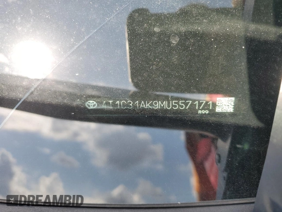 2021 Toyota Camry Hybrid LE with VIN 4T1C31AK9MU557171, listed as a Copart auction lot 48637275 with 77,193 mi miles and Salvage Title. Bid and sale history available at carsss.com. Image 12.