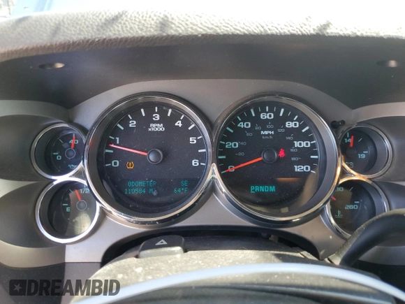2010 Chevrolet Silverado 1500 LT with VIN 1GCSKSE37AZ150993, listed as a Copart auction lot 50356515 with 110,584 mi miles and Salvage Title. Bid and sale history available at DreamBid. Image 9.